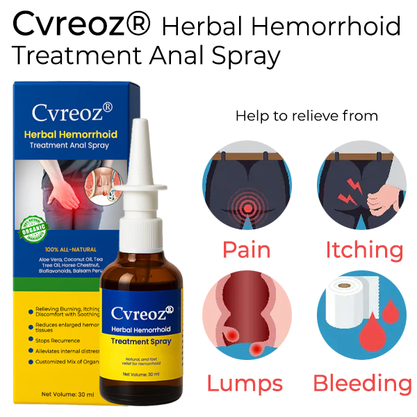 Cvreoz® Φυτικό σπρέι για τη θεραπεία αιμορροΐδων σε πρωκτικό σπρέι