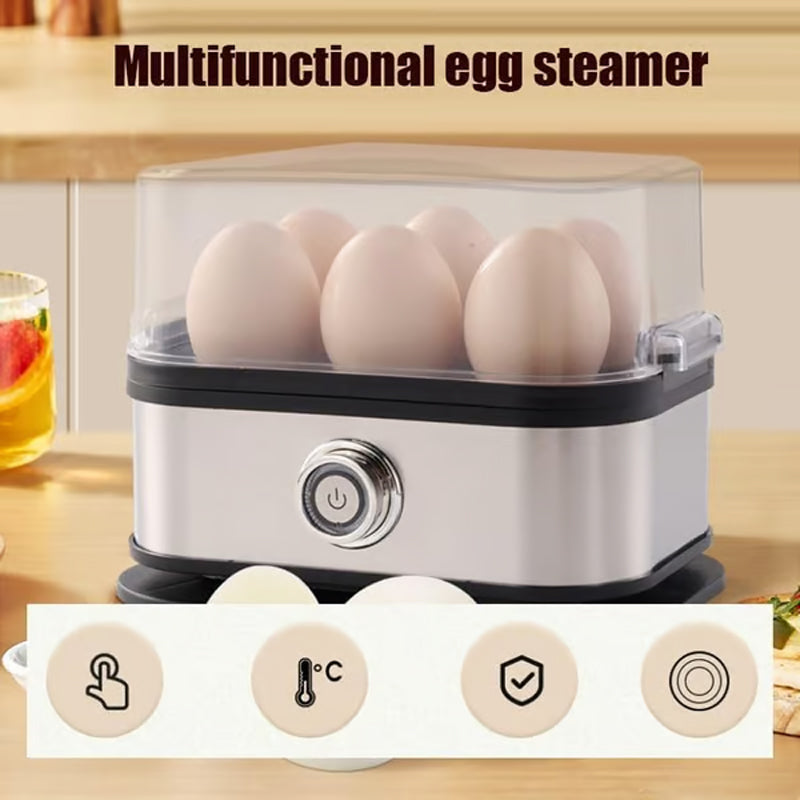 🥚 Πολυλειτουργικός ατμομάγειρας για αυγά με διαφανές καπάκι