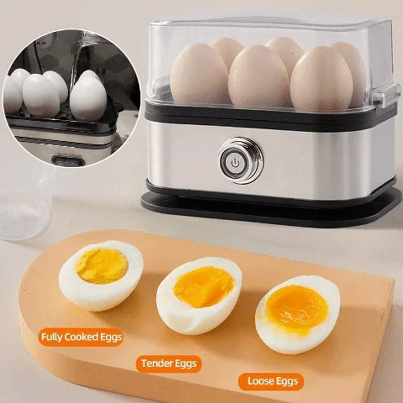 🥚 Πολυλειτουργικός ατμομάγειρας για αυγά με διαφανές καπάκι