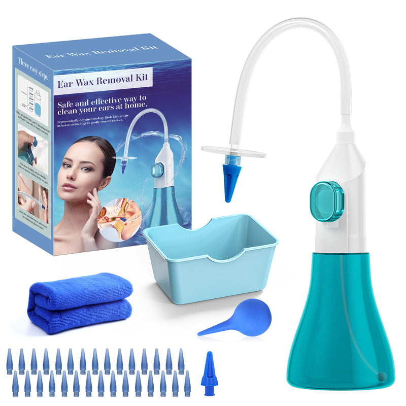 👂Σετ αφαίρεσης κυψέλης (κεριού) αυτιού — Ασφαλές και απαλό, επαναχρησιμοποιήσιμο κουτάλι σιλικόνης ⚡🛡️